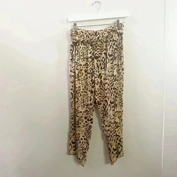 Free people leopard casual pants small - Picture 1 of 5